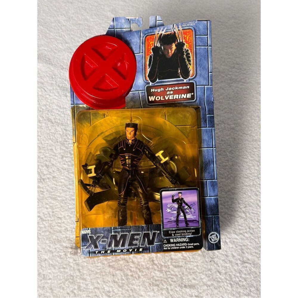 X-Men The Movie Hugh Jackman as Wolverine Action Figure/2000 Toy Biz